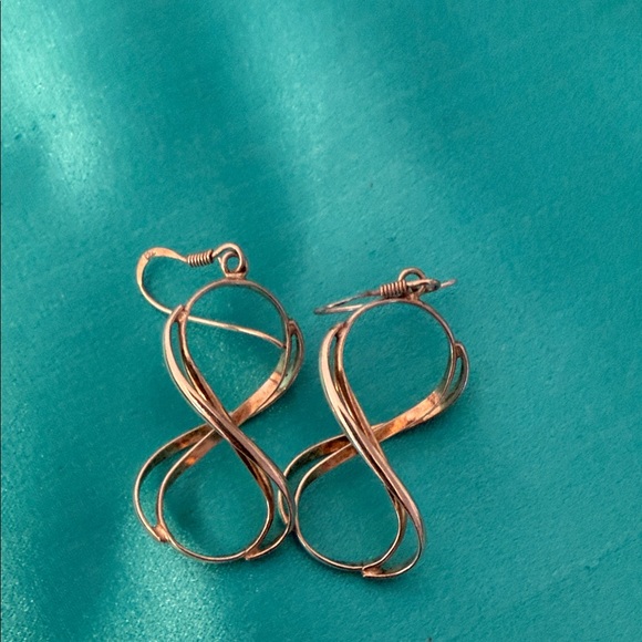 Jewelry - Elegant Silver and Gold Infinity Earrings